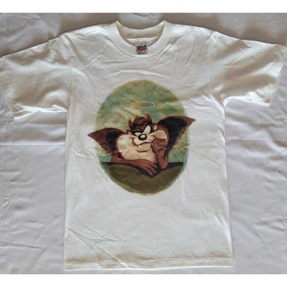 Vintage Tasmanian Devil “Taz” Youth Unisex Large Graphic Tee – Looney Tunes - Picture 1 of 9